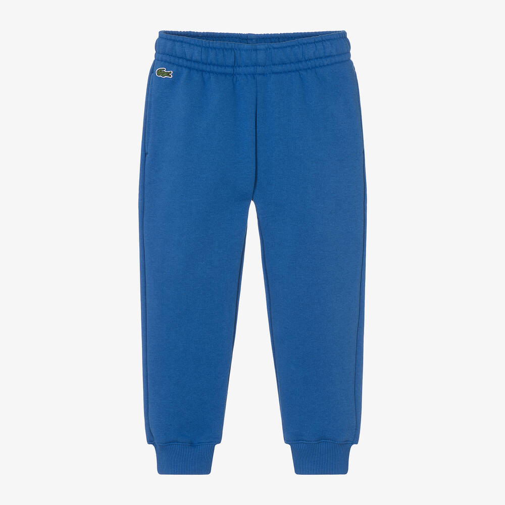 Lacoste - Boys Blue Jersey Joggers | Childrensalon