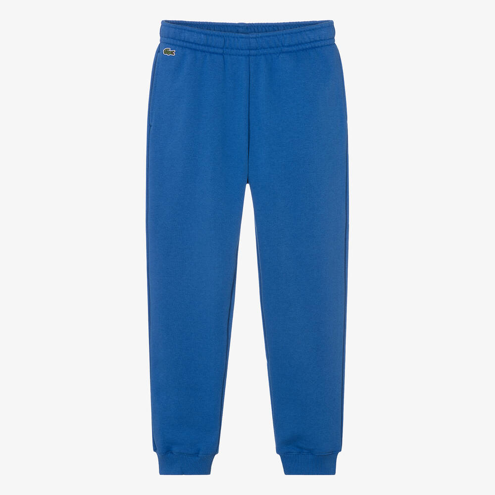 Lacoste - Teen Boys Blue Jersey Joggers | Childrensalon