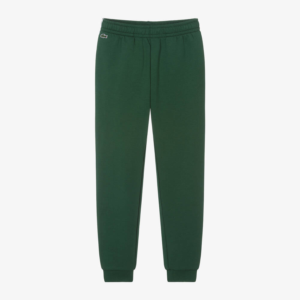 Lacoste - Teen Boys Green Crocodile Joggers | Childrensalon