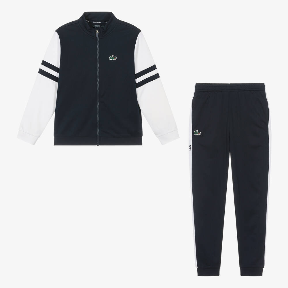 Lacoste - Teen Boys Navy Blue Tracksuit | Childrensalon