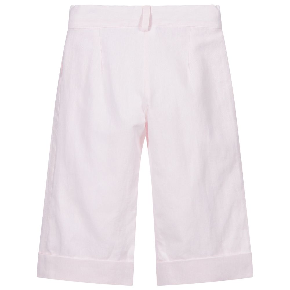 Lapin House - Pink Linen Culottes | Childrensalon Outlet
