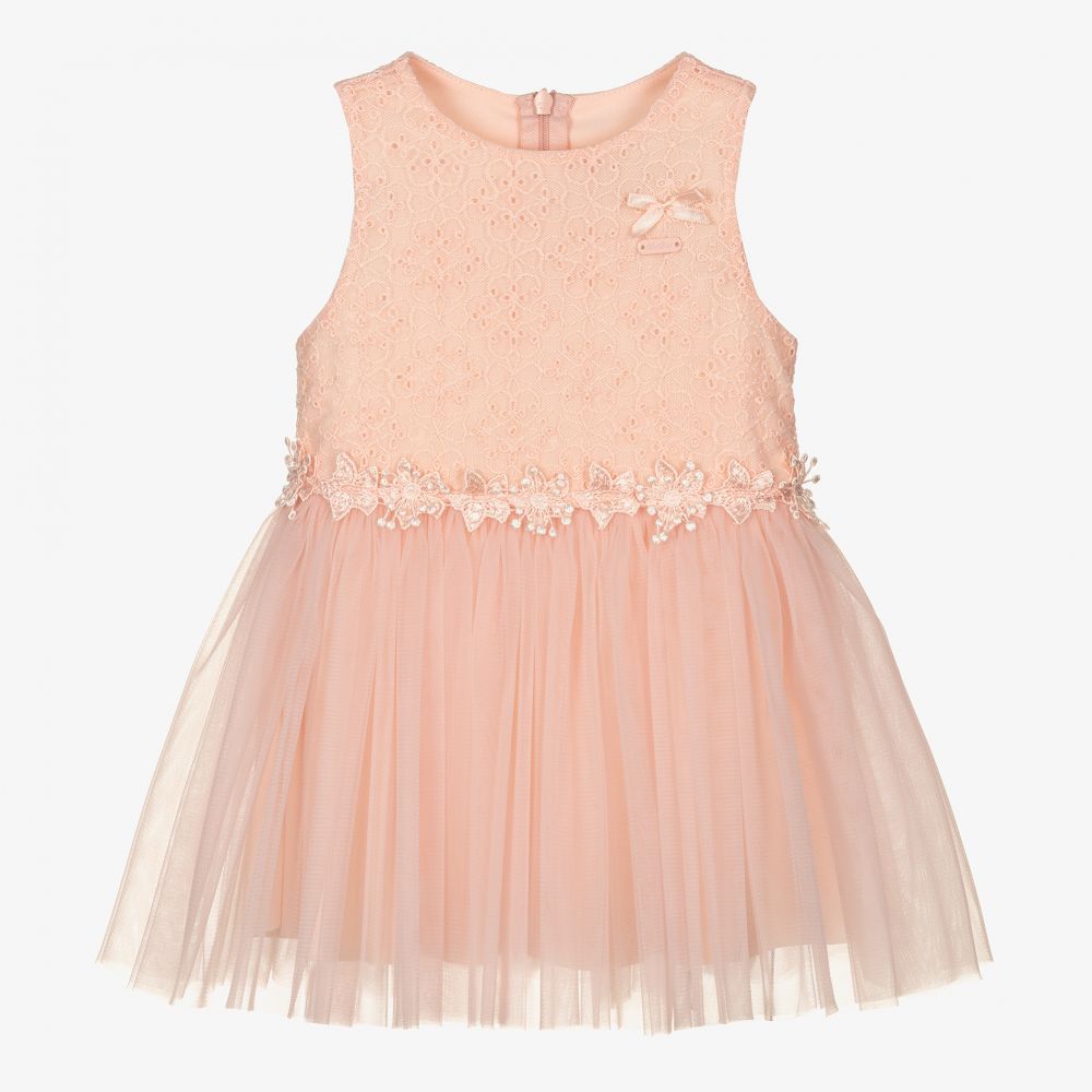 aankomen dagboek genoeg Le Chic - Baby Girls Pink Tulle Dress | Childrensalon Outlet