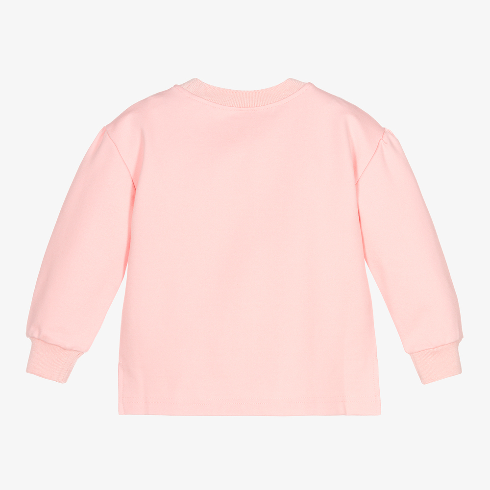 Le Chic - Girls Pink Cotton Sweatshirt | Childrensalon Outlet