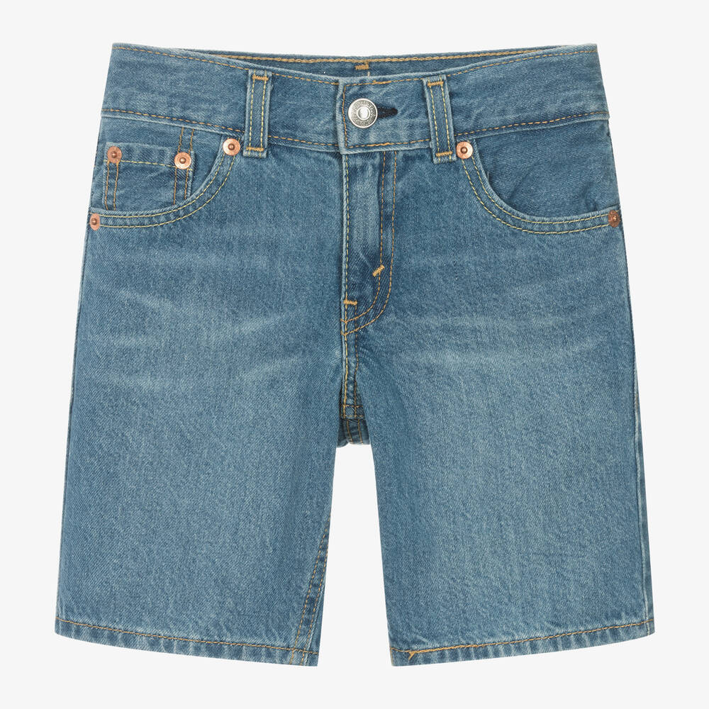 Levi's - Boys Blue Denim Skate Shorts | Childrensalon