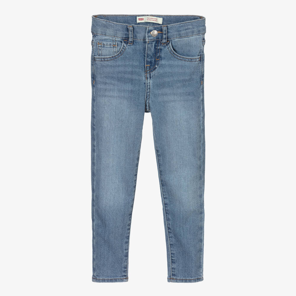 Levi's - Girls Blue 720 Super Skinny Jeans | Childrensalon