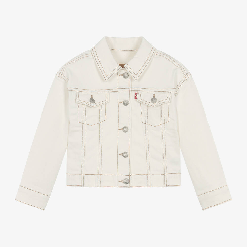 Levi's - Girls Ivory Denim Jacket | Childrensalon