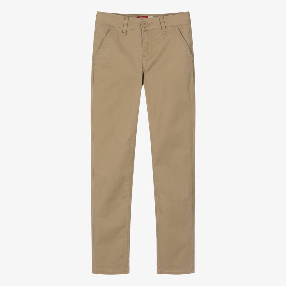 Levi's - Teen Boys Beige Cotton Chino Trousers | Childrensalon