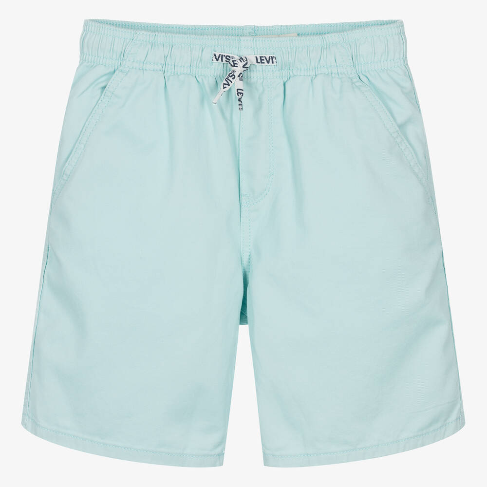 Levi's - Teen Boys Blue Cotton Relaxed Shorts | Childrensalon