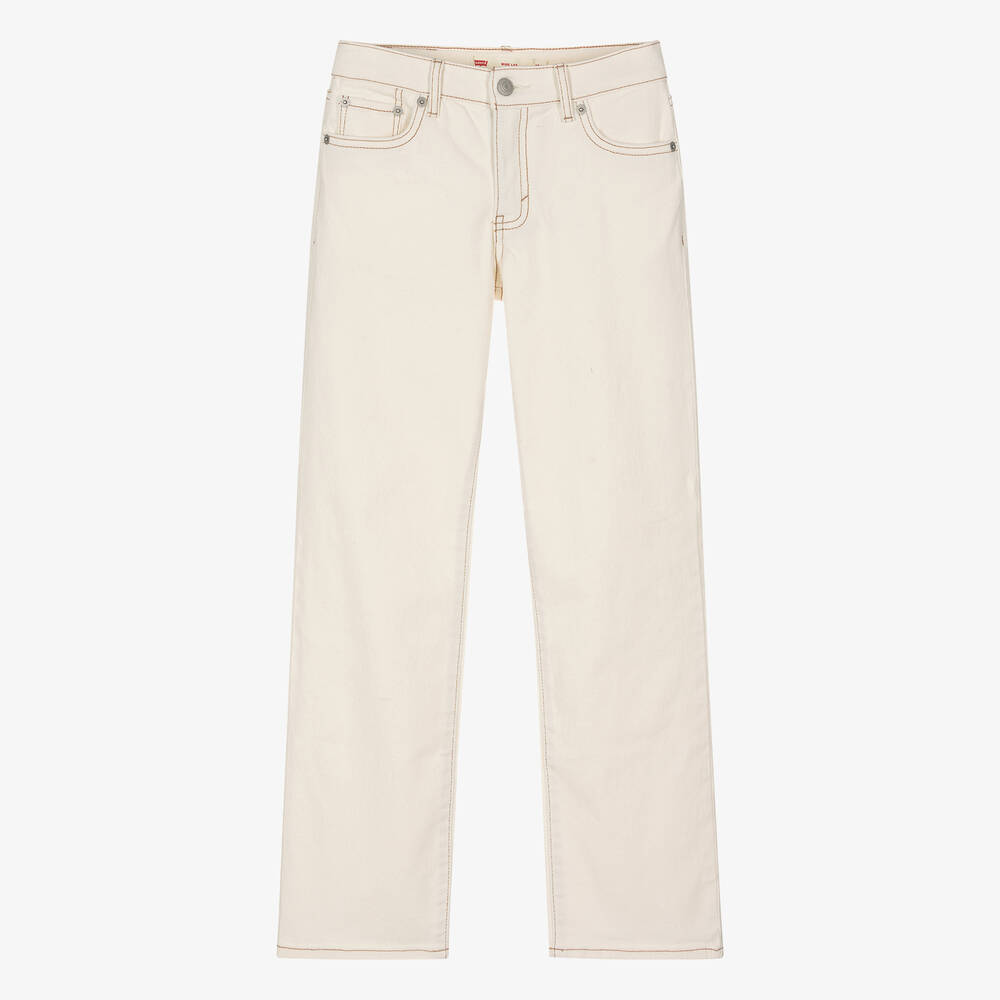 Levi's - Teen Girls Ivory Denim Wide Leg Jeans | Childrensalon