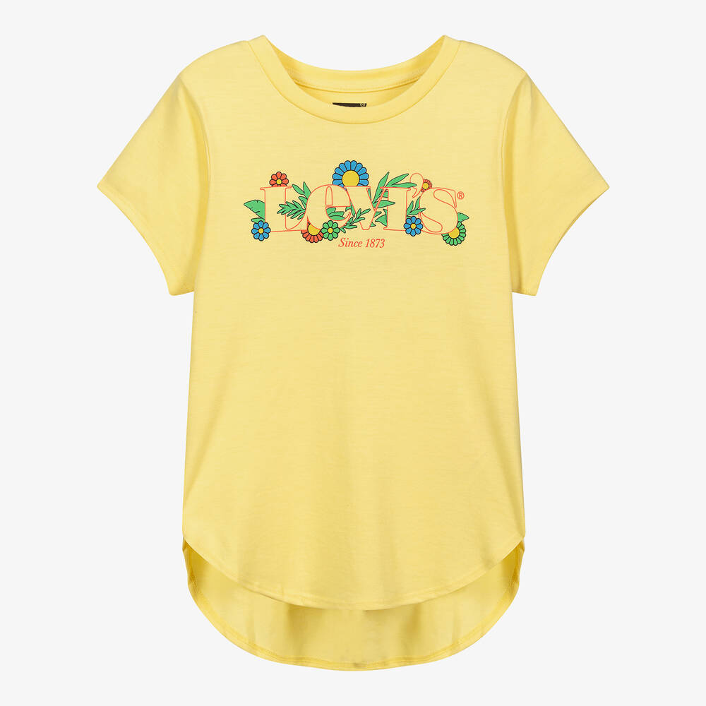 Levi's - Teen Girls Yellow Logo T-Shirt | Childrensalon