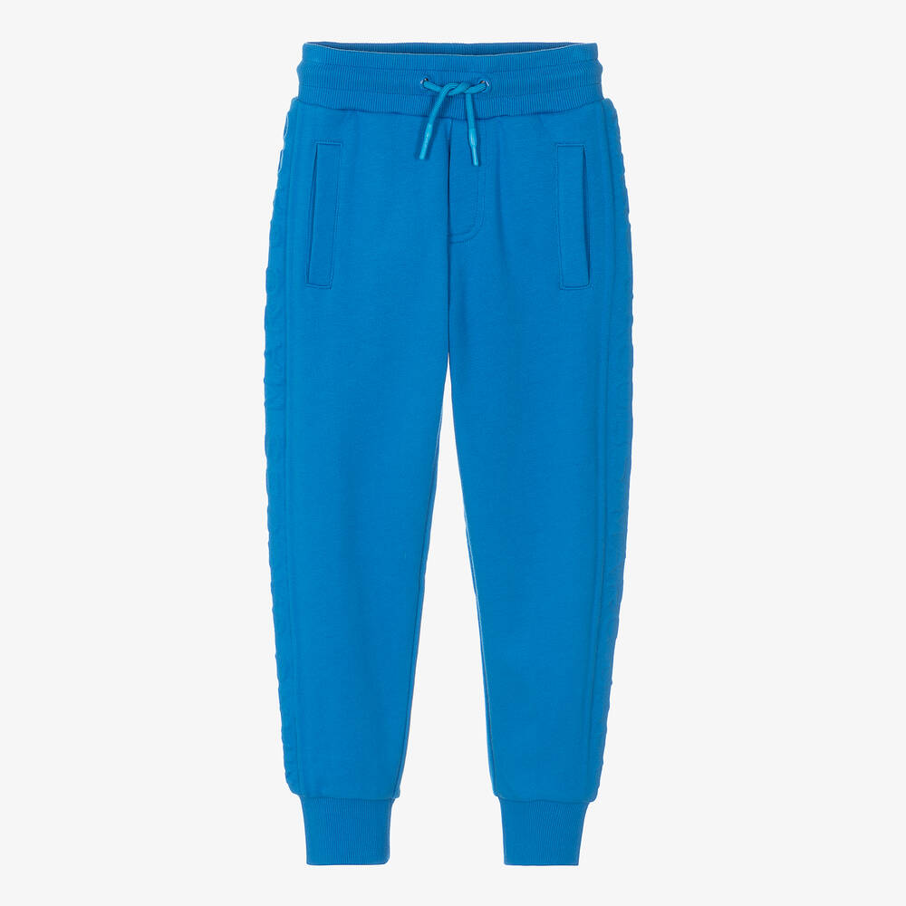 MARC JACOBS - Blue Embossed Cotton Joggers | Childrensalon