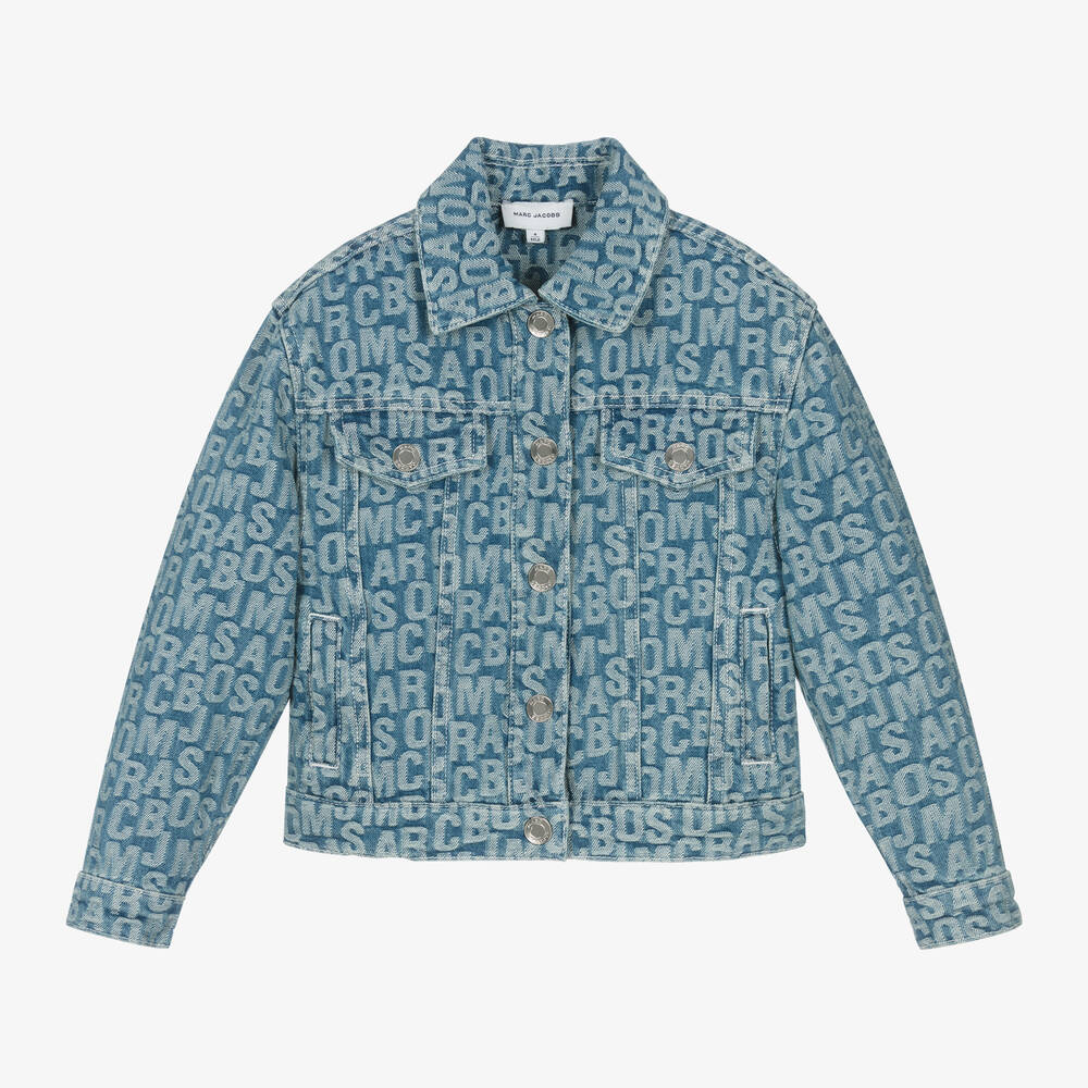 MARC JACOBS - Boys Blue Jacquard Denim Jacket | Childrensalon