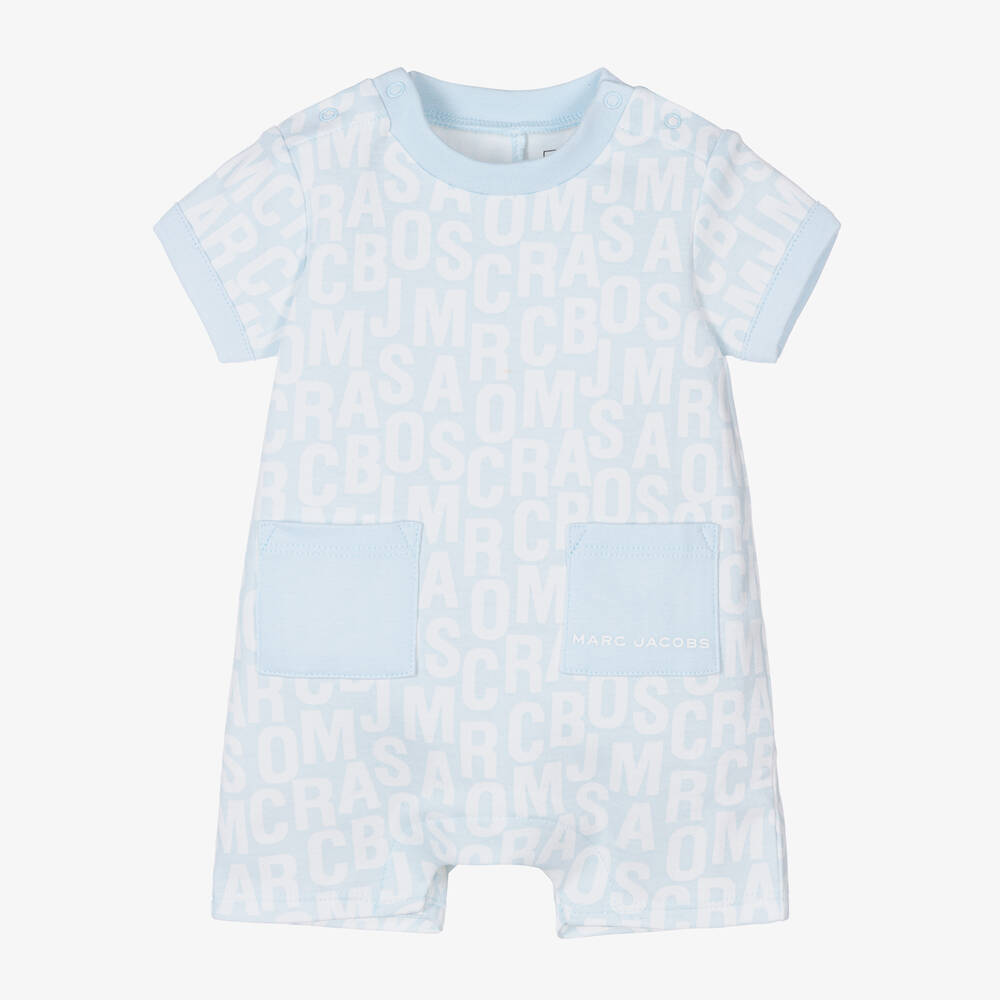 MARC JACOBS - Boys Pale Blue Cotton Shortie | Childrensalon