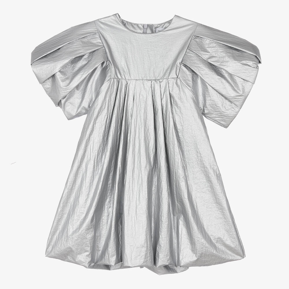 MARC JACOBS - Girls Metallic Silver Dress | Childrensalon