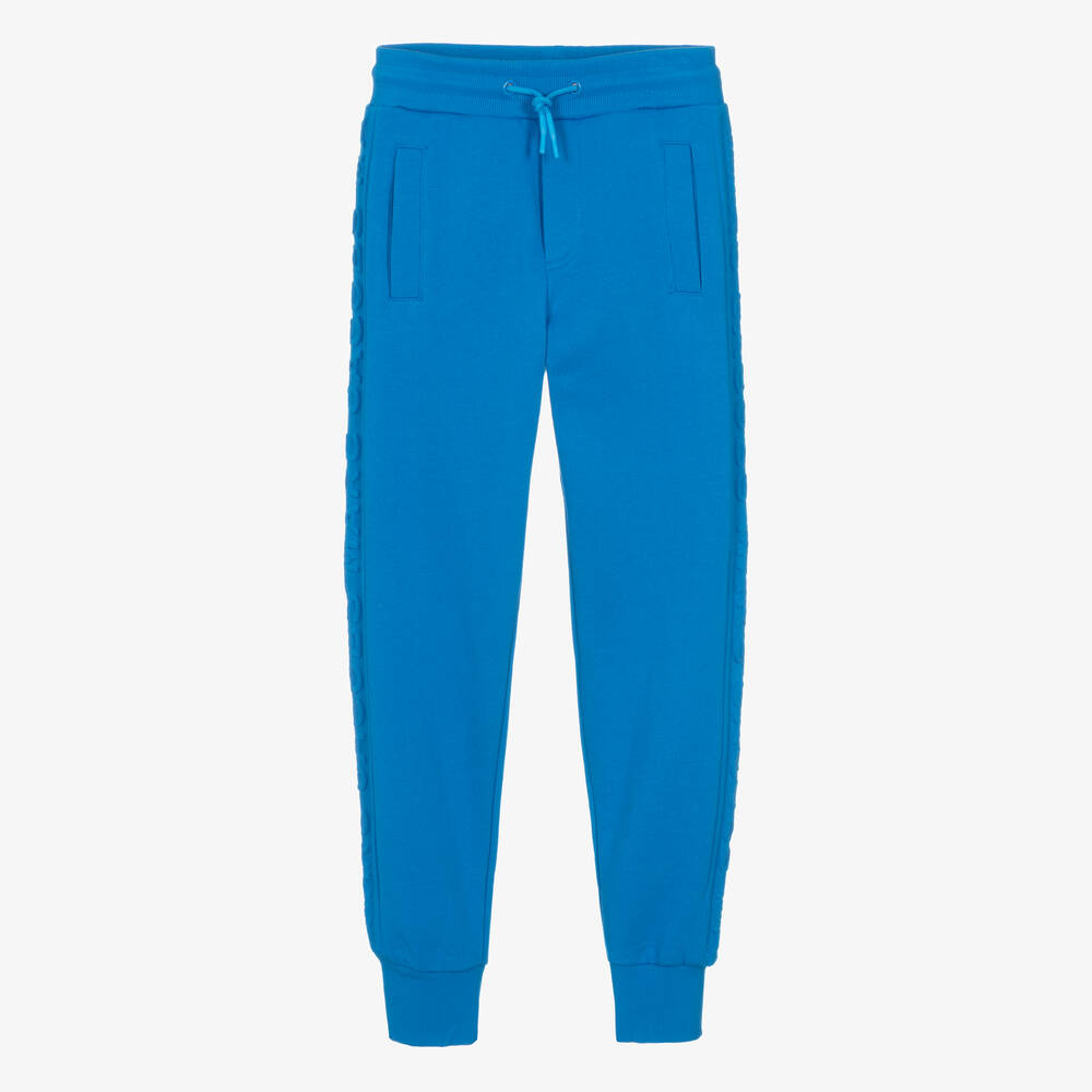 MARC JACOBS - Teen Blue Cotton Embossed Joggers | Childrensalon