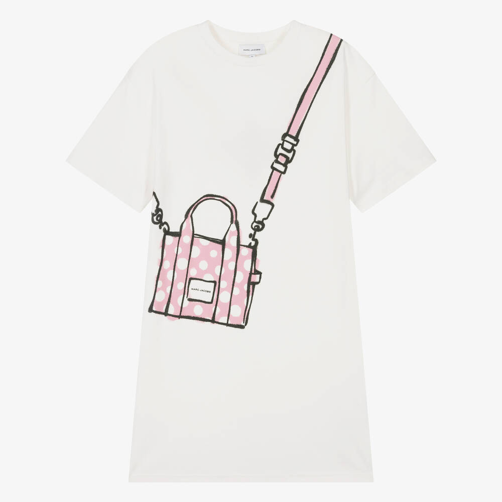 MARC JACOBS - Teen Girls Ivory Tote Bag Cotton Dress | Childrensalon