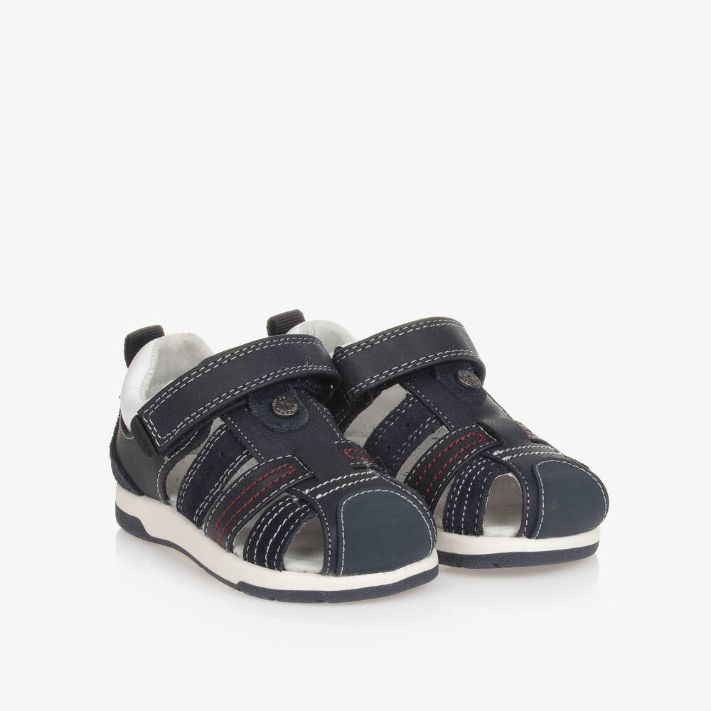 Mayoral - Baby Boys Blue Velcro Sandals | Childrensalon