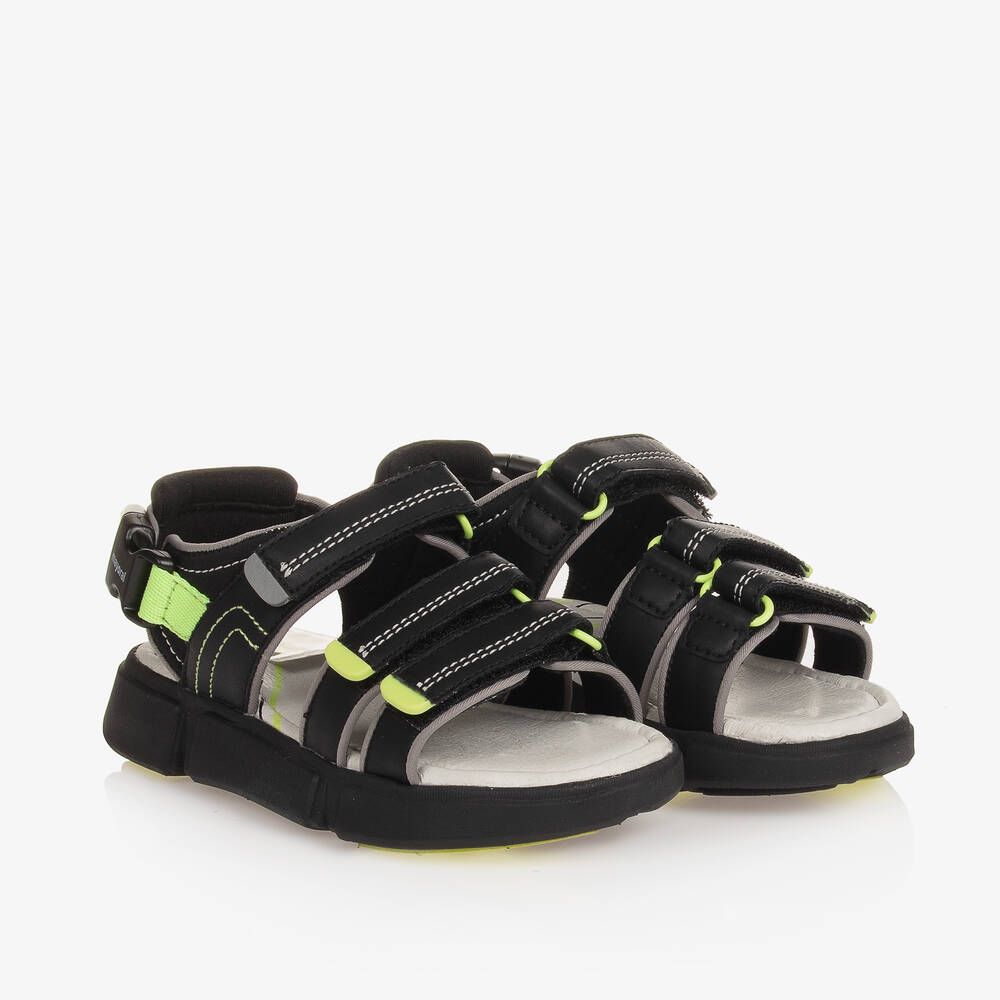 Mayoral - Boys Black Velcro Sandals | Childrensalon