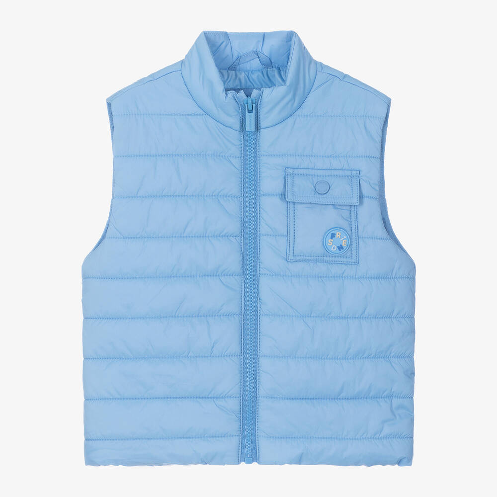 Mayoral - Boys Blue Padded Gilet | Childrensalon