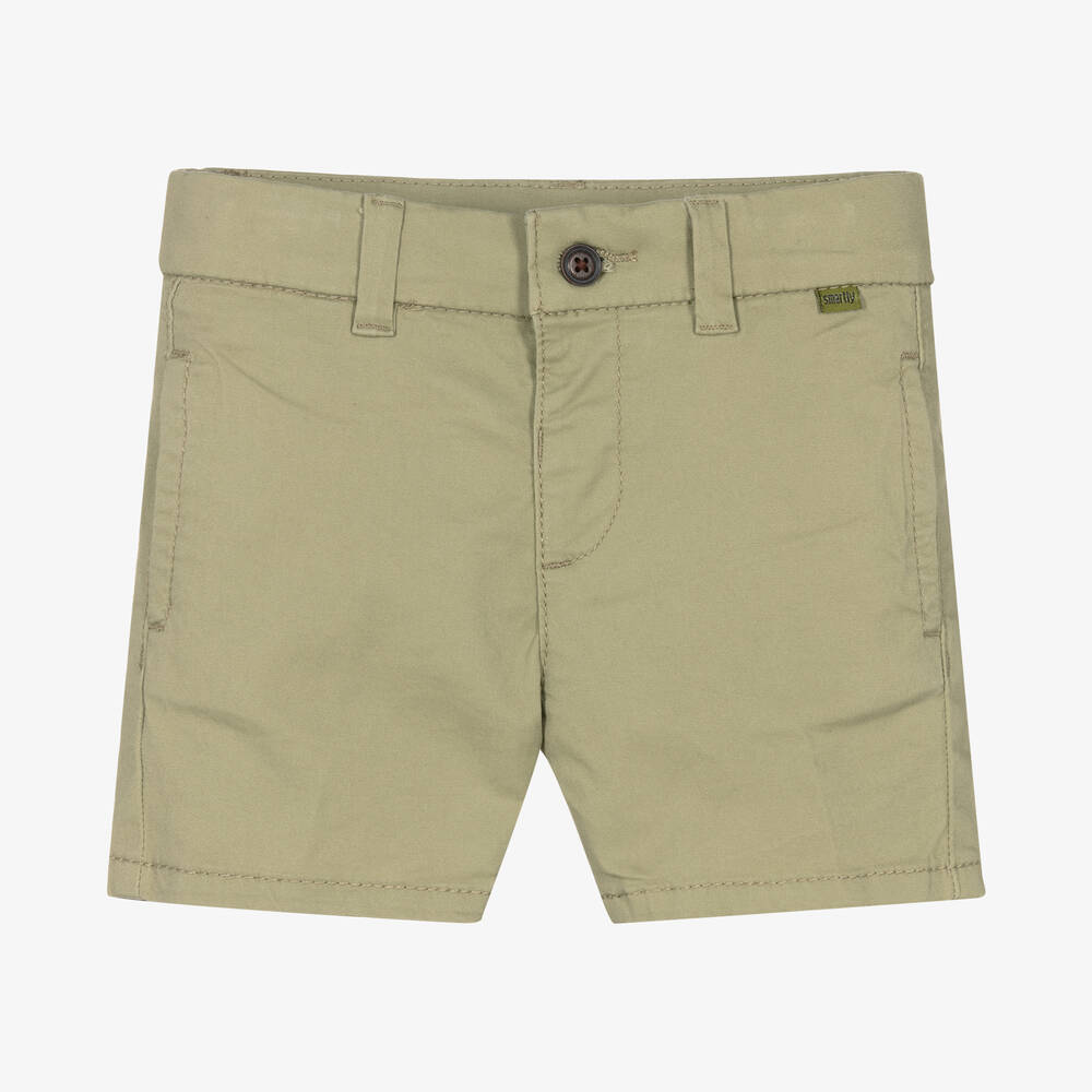 Mayoral - Short vert en coton garçon | Childrensalon