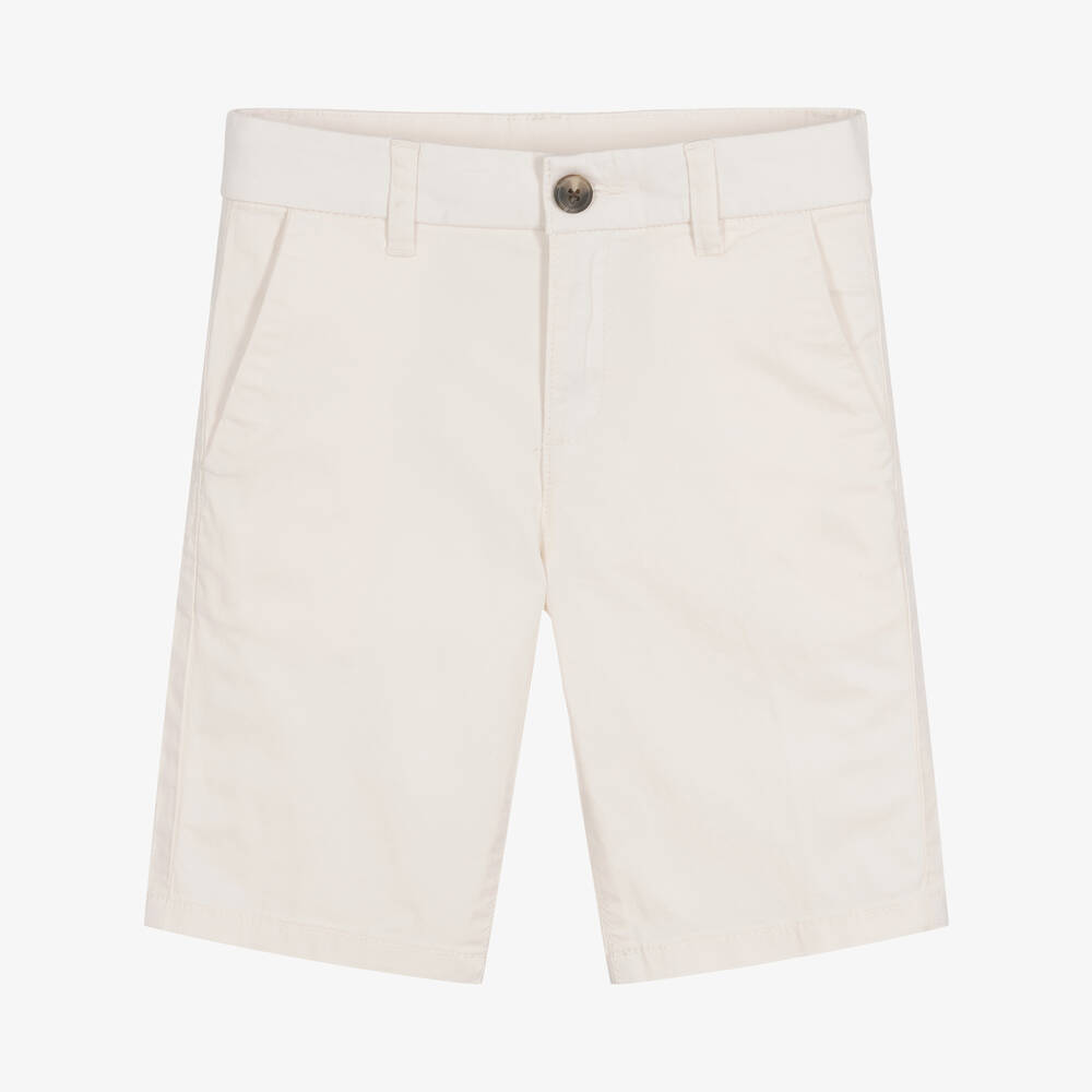 Mayoral - Boys Ivory Chino Shorts | Childrensalon