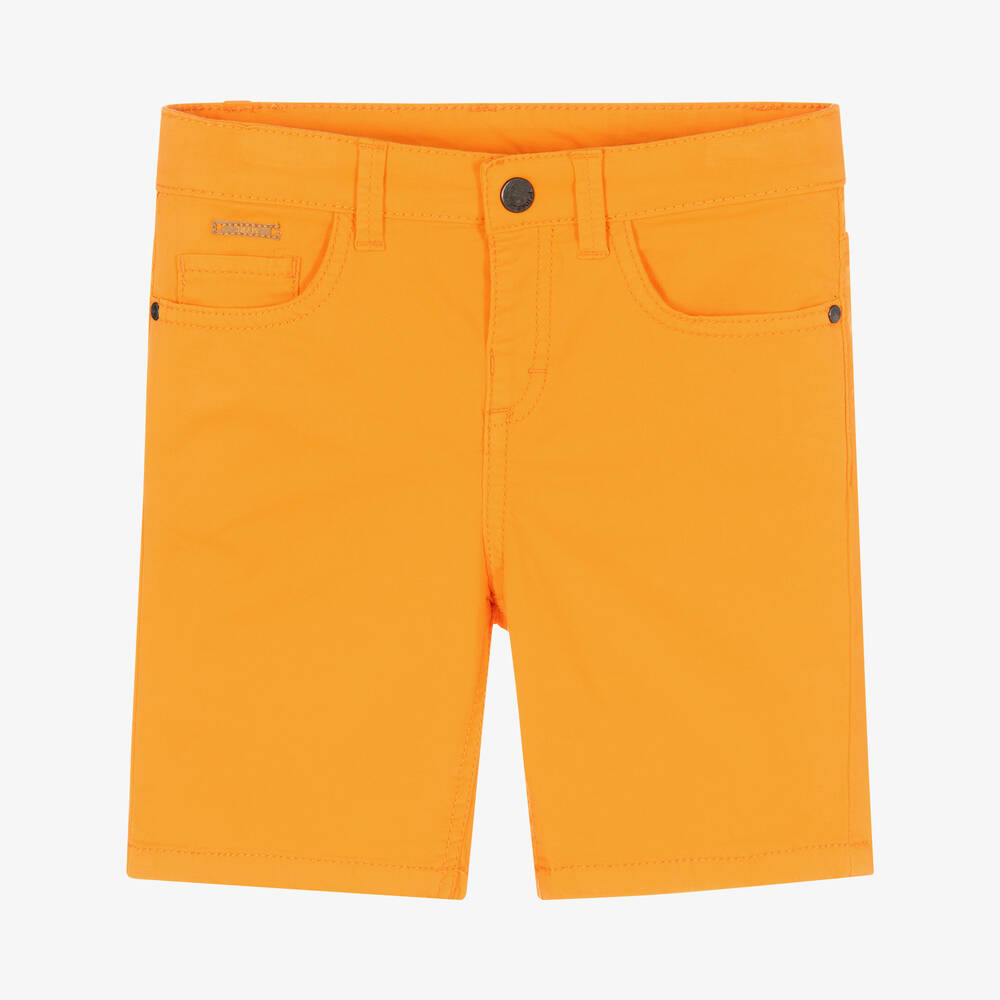 Mayoral - Orange Baumwollshorts für Jungen | Childrensalon