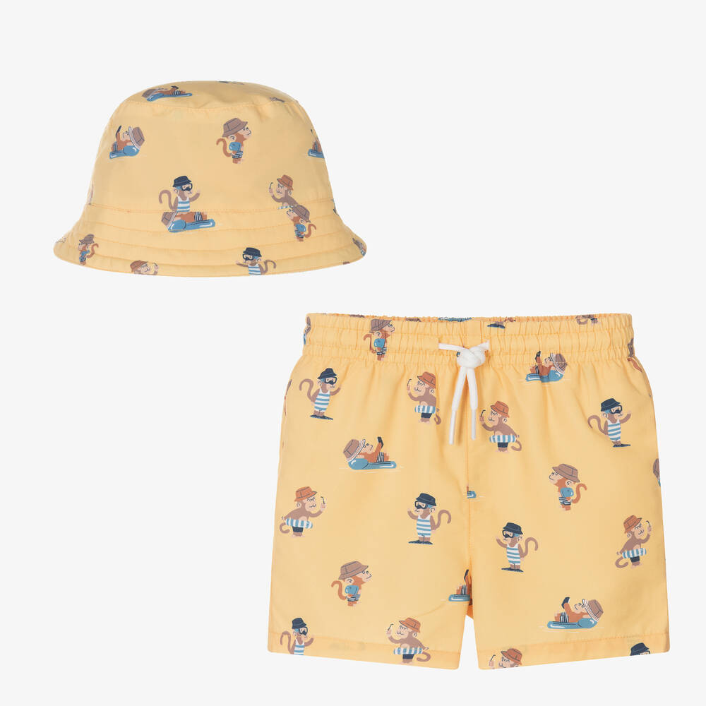 Mayoral - Boys Yellow Swim Shorts (UPF40+) | Childrensalon