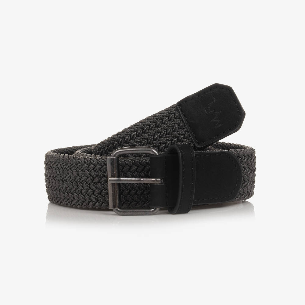 Mayoral - Dark Grey Woven Belt | Childrensalon