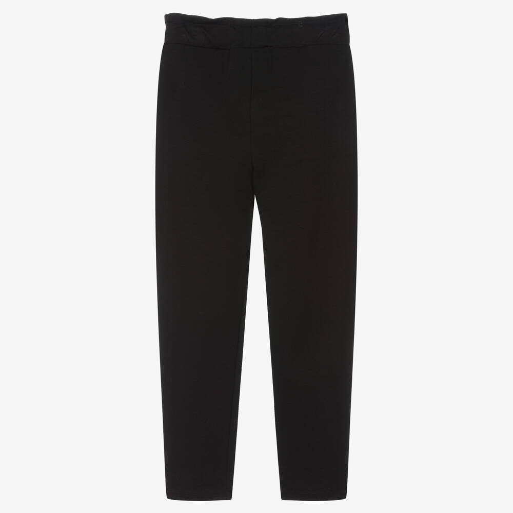 Jigsaw Ponte Jersey Trousers, Black at John Lewis & Partners