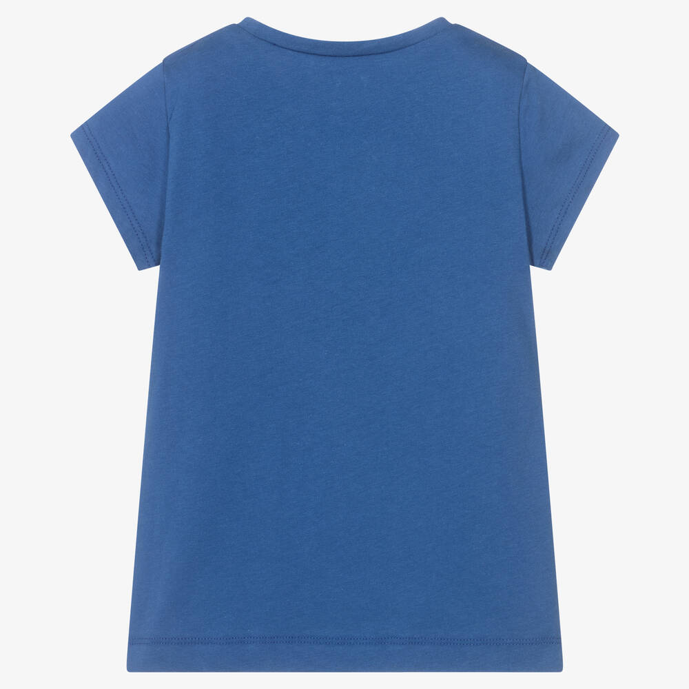Mayoral - Girls Blue Cotton T-Shirt | Childrensalon Outlet