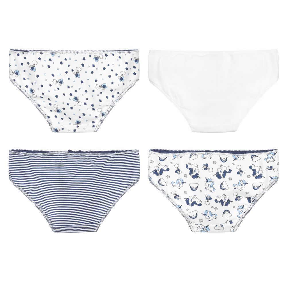 Mayoral - Blue Cotton Knickers (4 Pack)