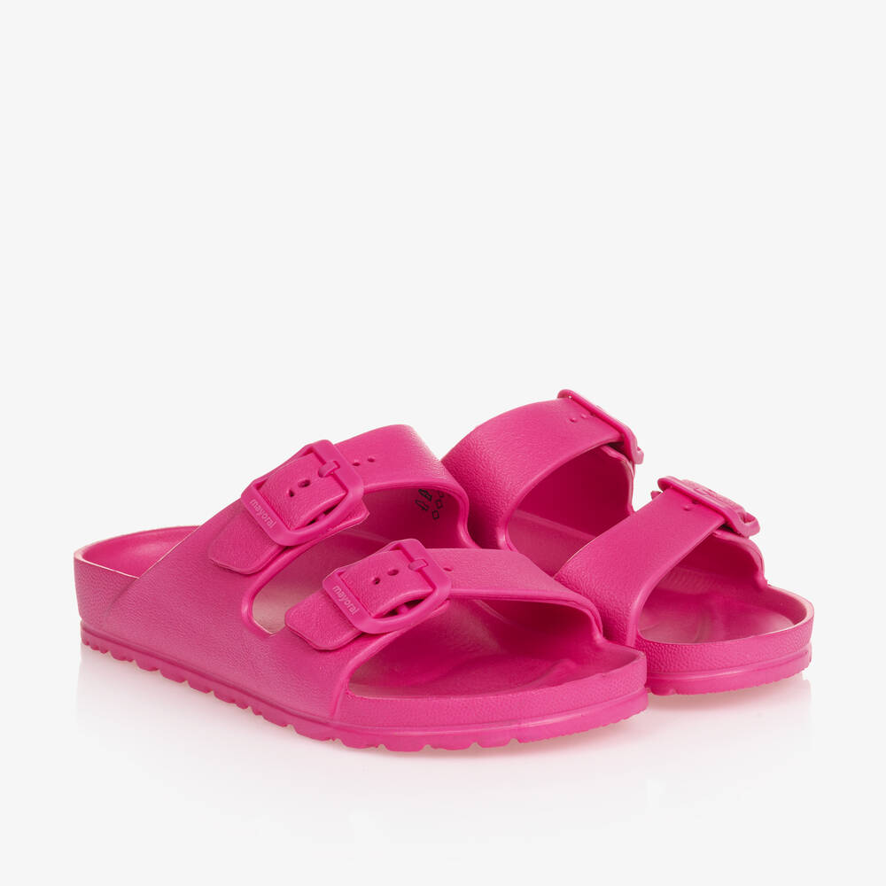 Mayoral - Girls Fuchsia Pink Foam Sandals | Childrensalon