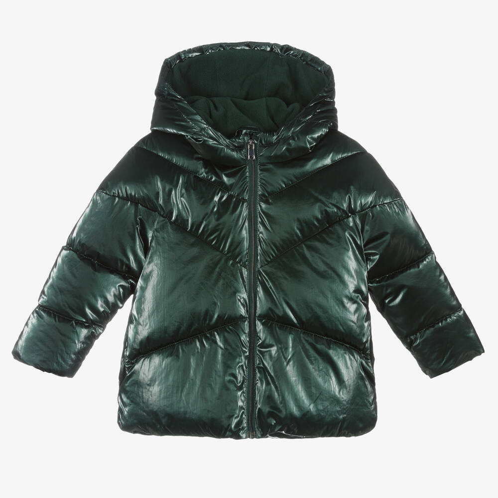 Mayoral - Girls Green Puffer Jacket | Childrensalon Outlet