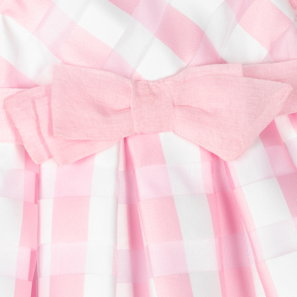 Mayoral - Girls Pink Gingham Dress | Childrensalon Outlet