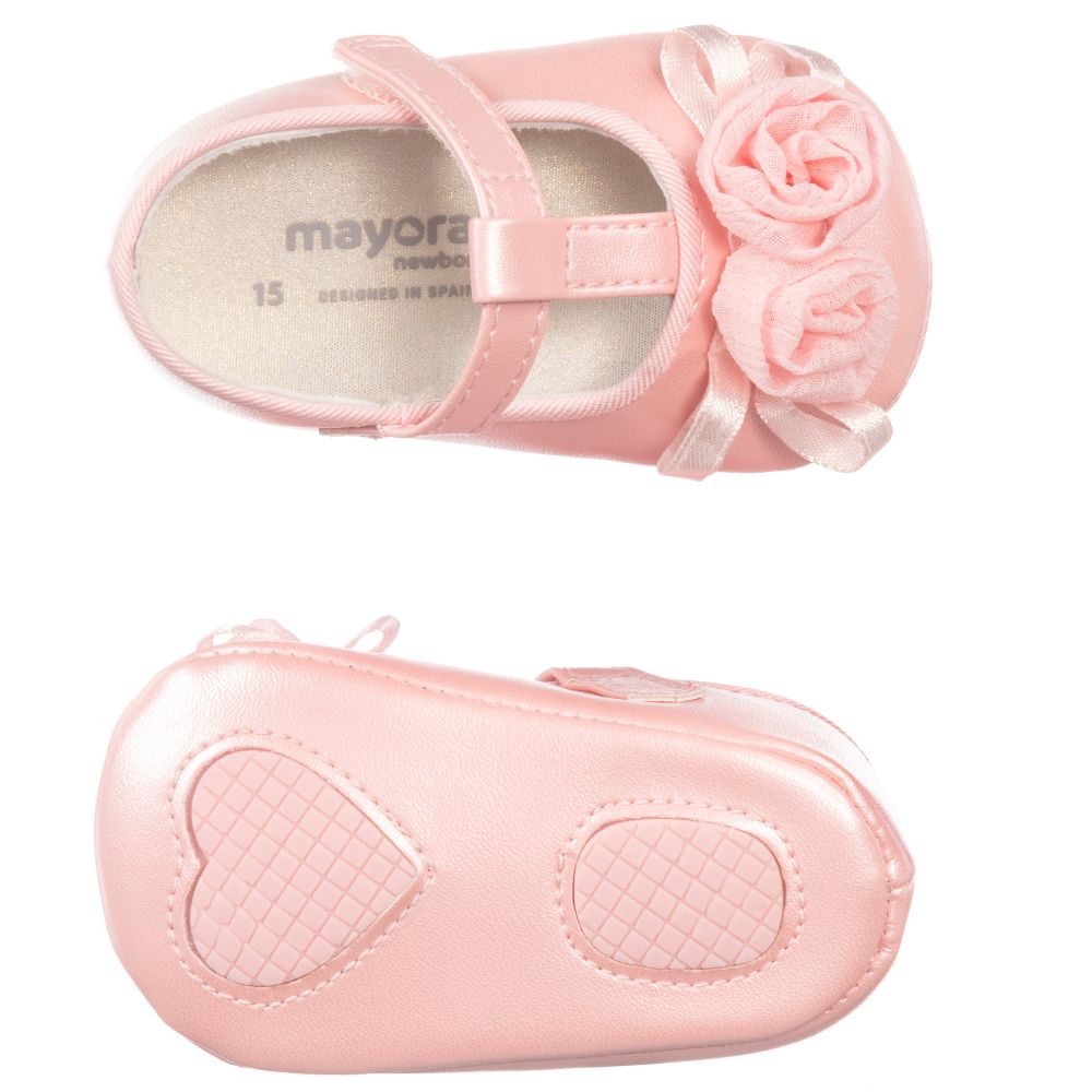 Mayoral Newborn - Girls Pink Pre-Walker Shoes | Childrensalon Outlet