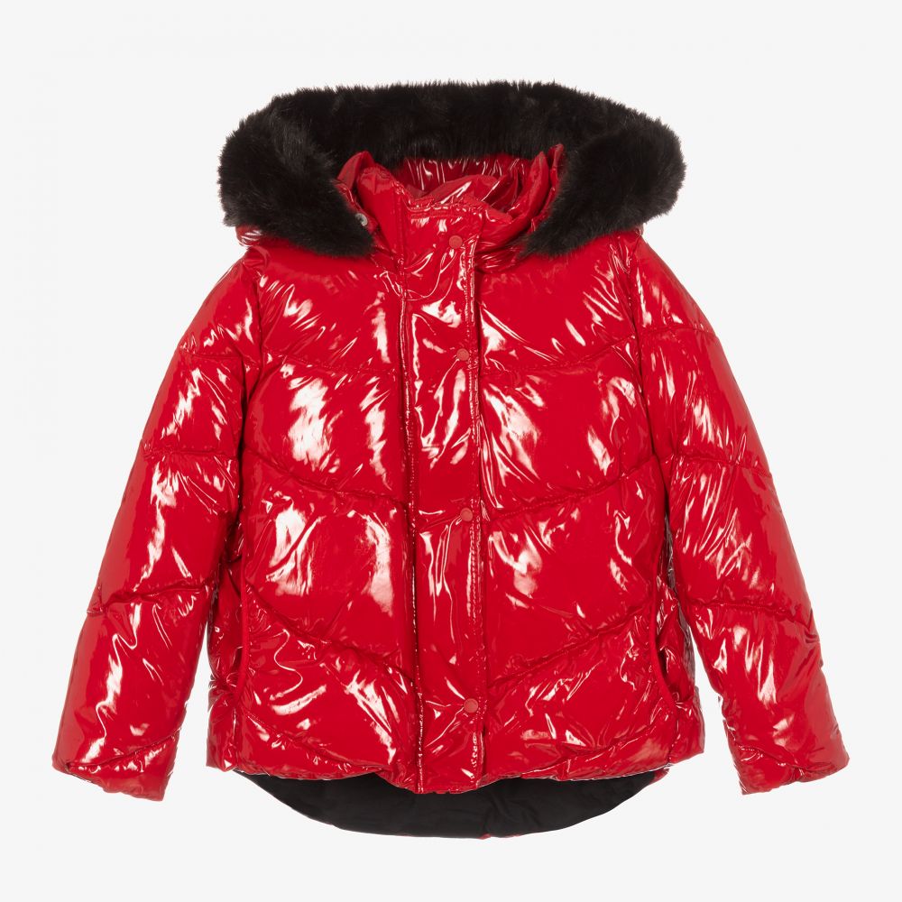 Mayoral - Girls Red Puffer Jacket | Childrensalon Outlet