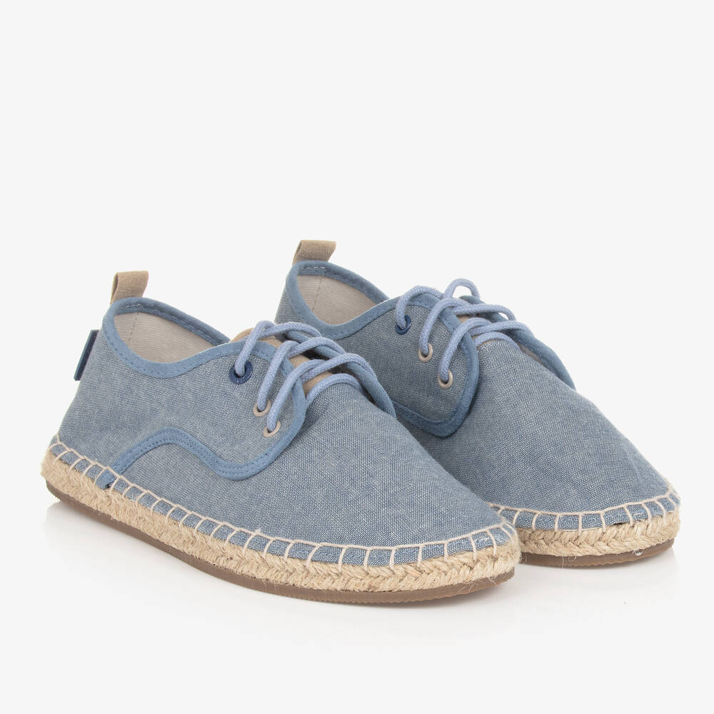 Mayoral - Teen Boys Blue Lace-Up Espadrilles  | Childrensalon