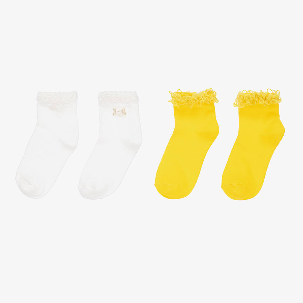 Frill Socks - Yellow –