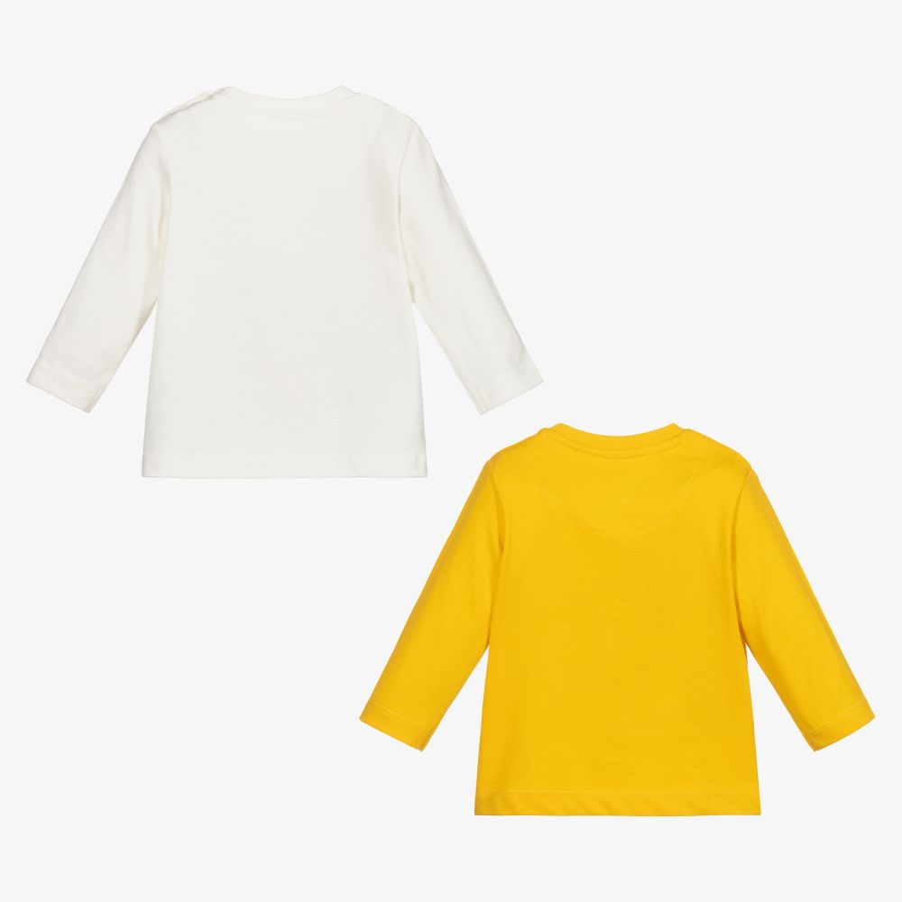 Mayoral - Yellow & Ivory Tops (2 Pack) | Childrensalon Outlet