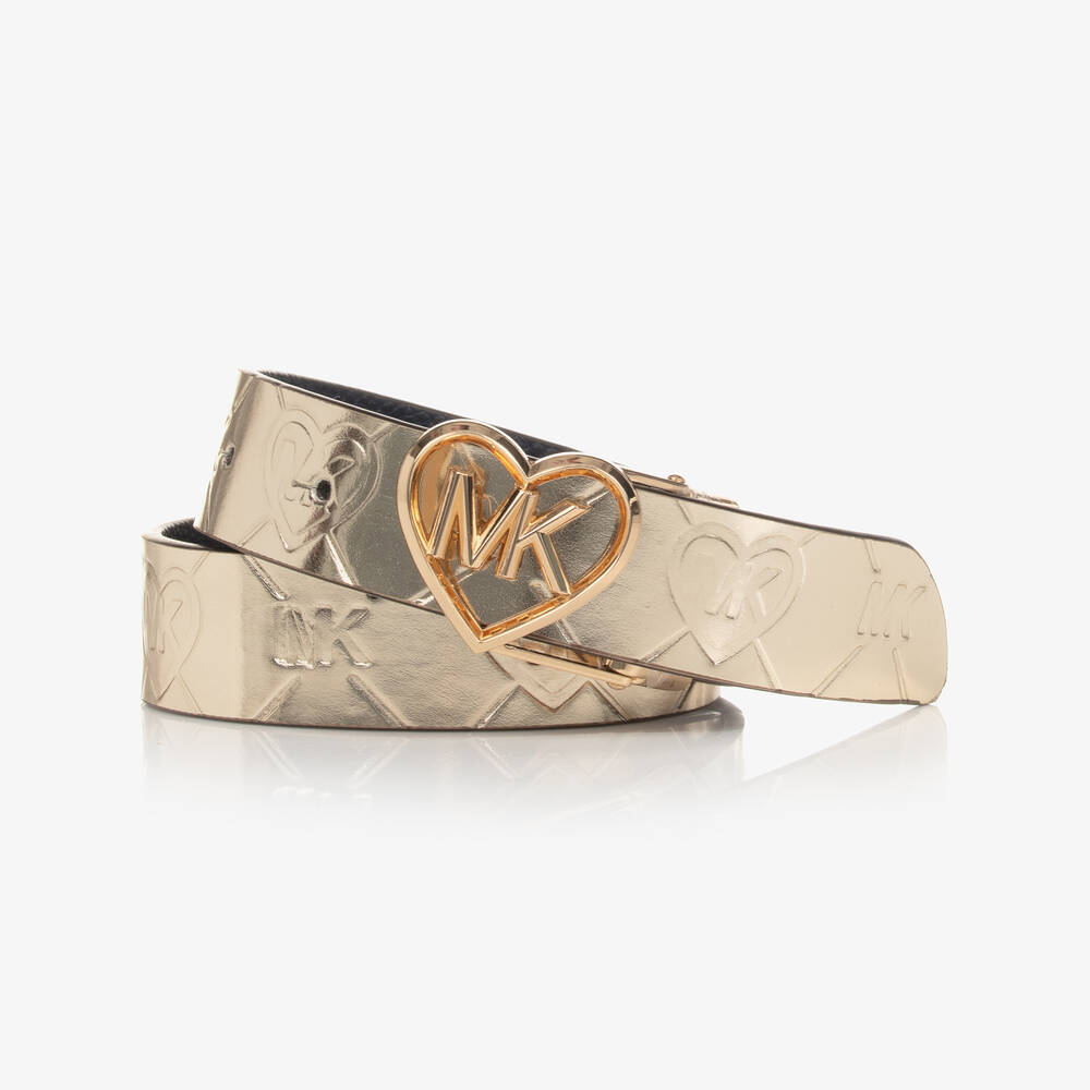 Michael Kors Kids - Teen Girls Gold & Blue Reversible Belt  | Childrensalon