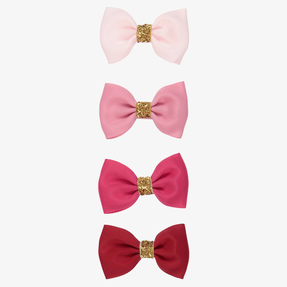 Milledeux - Lot de 4 barrettes roses (6 cm) | Childrensalon