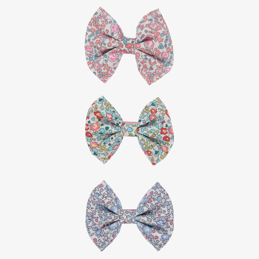 Milledeux - Barrettes à nœud Liberty (6 cm) | Childrensalon