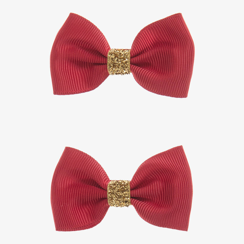 Milledeux - Red Hair Clips (2 Pack) | Childrensalon