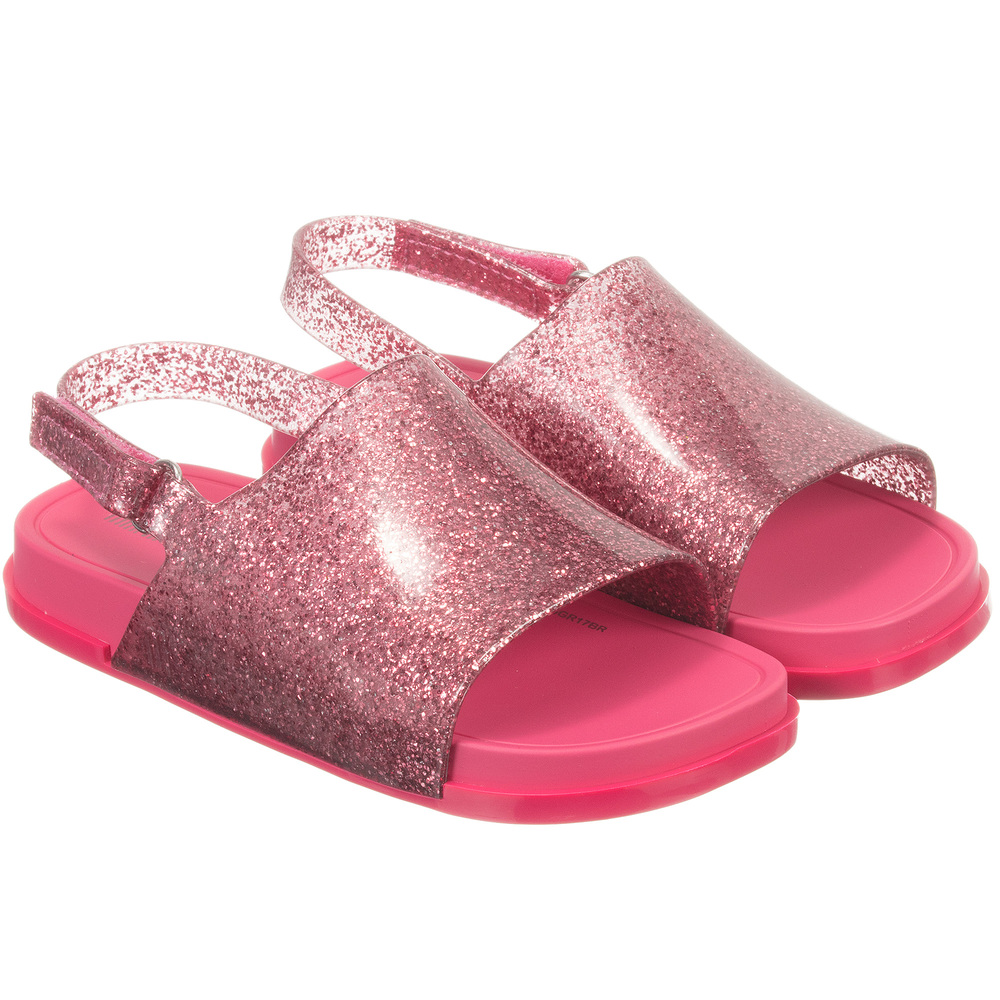 Mini Melissa - Pink Glitter Jelly 