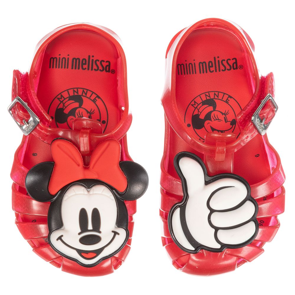 Mini Melissa Red Disney Jelly Shoes Childrensalon Outlet