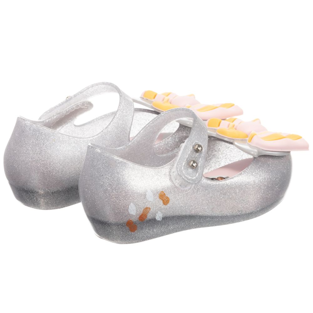 Mini Melissa - Silver Dumbo Jelly Shoes 