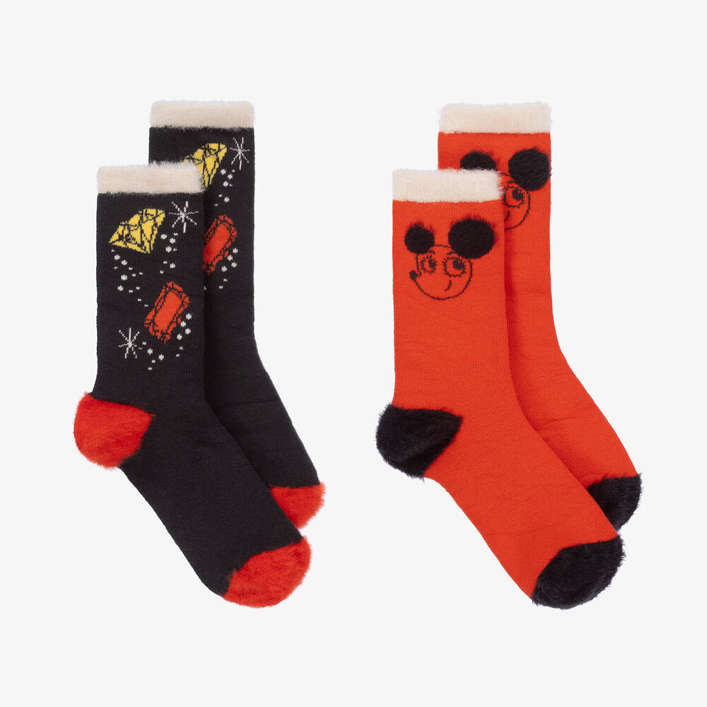 Mini Rodini - Lot 2 paires de chaussettes coton | Childrensalon