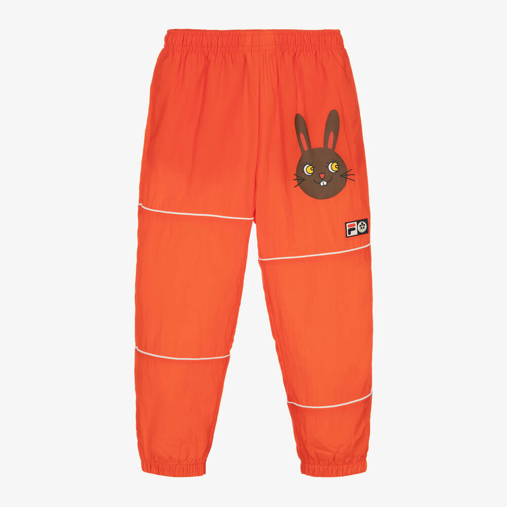 Mini Rodini - Red Rabbit Print FILA Joggers | Childrensalon