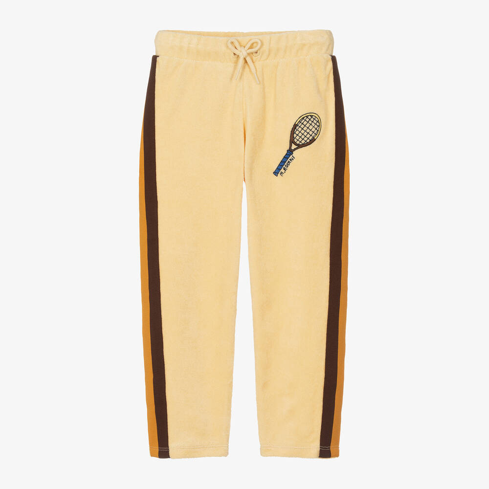 Mini Rodini - Yellow Organic Cotton Tennis Joggers | Childrensalon