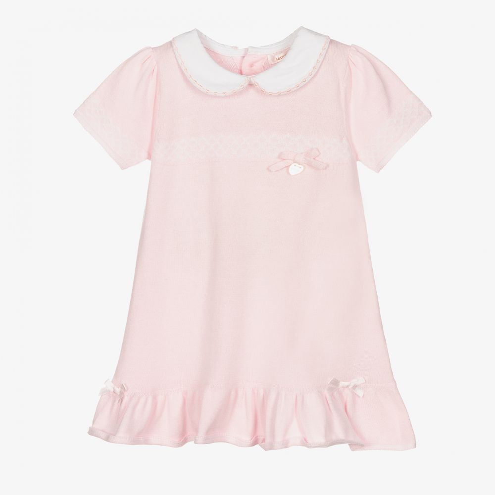 Mintini Baby - Baby Girls Pink Knit Dress Set | Childrensalon Outlet